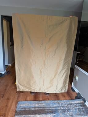silk drapes 2 panels 48 x 67 each panel blackout thermal